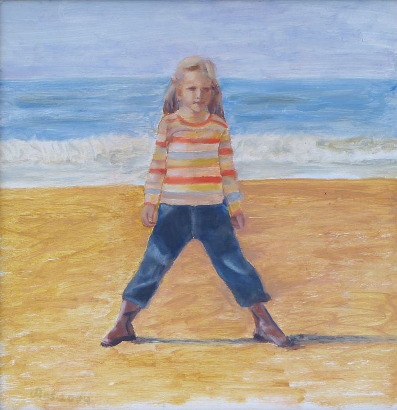 Meisje aan het strand