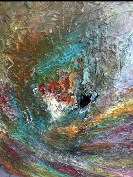 Olieverfschilderij gemaakt door Sieb Warner 